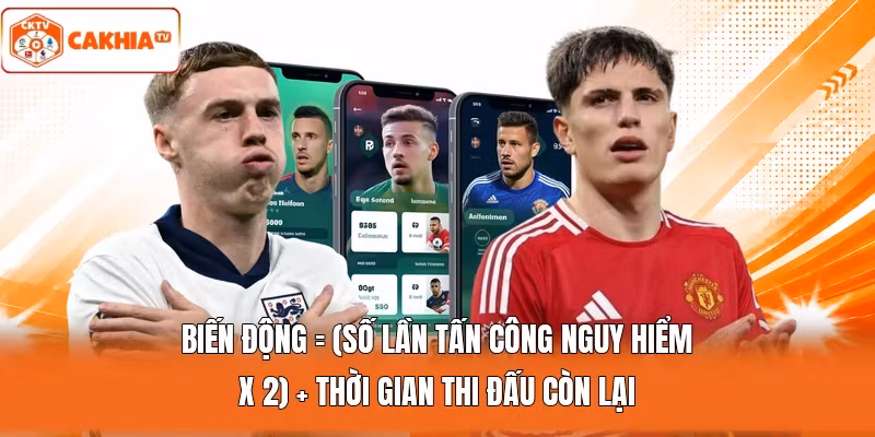 Biến động = (Số lần tấn công nguy hiểm x 2) + Thời gian thi đấu còn lại