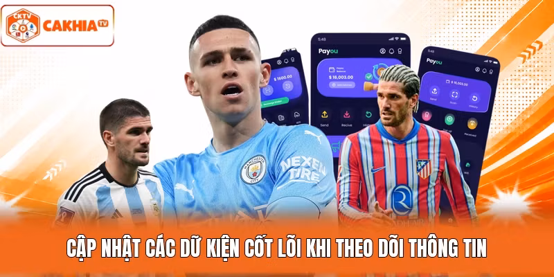 Cập nhật các dữ kiện cốt lõi khi theo dõi thông tin